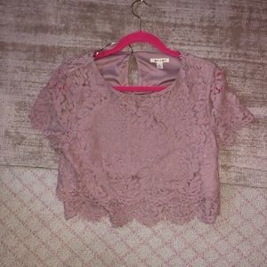 Blush Crop Top Size Large From a Cali Boutique